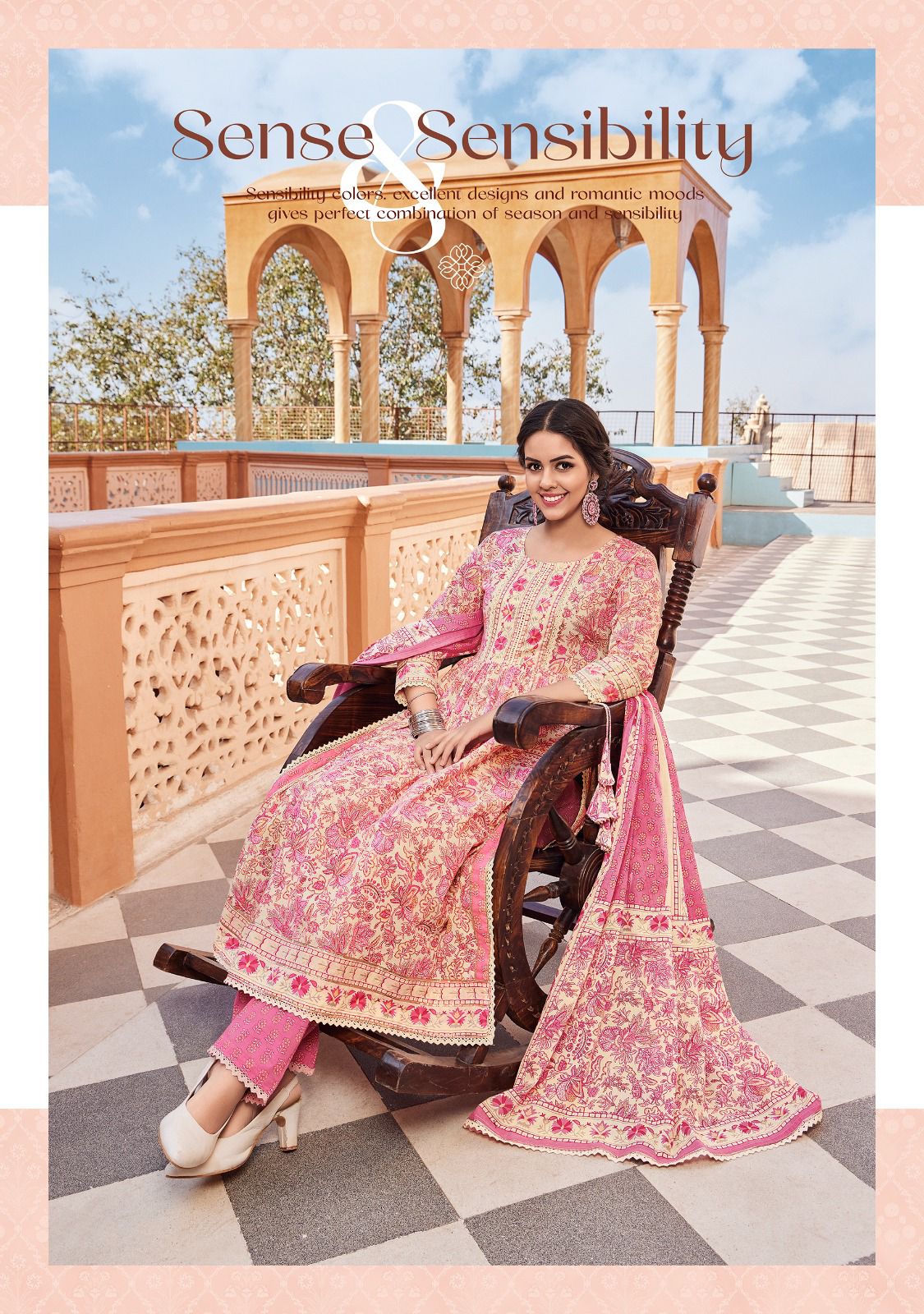 Ladies Flavour Heritage Fancy Wear Wholesale Printed Cotton Suits